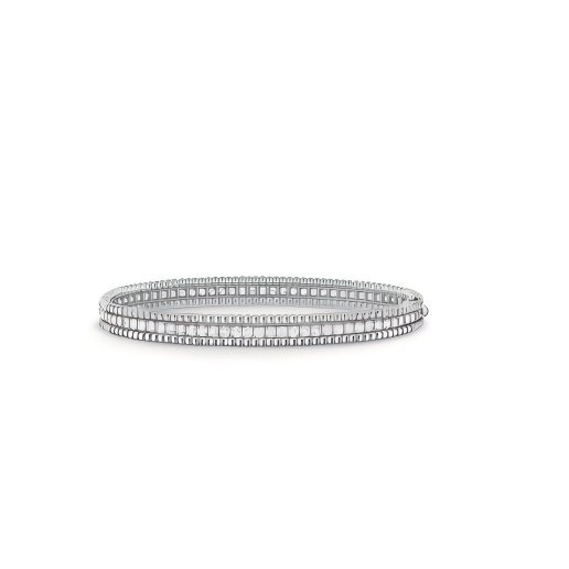 VCA Perlée diamonds bracelet, 1 row, medium model